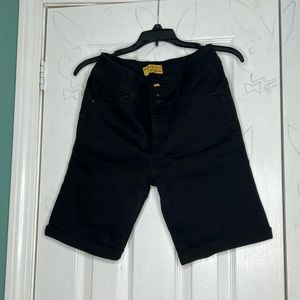 Women’s black jeans shorts